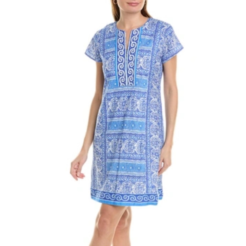 Bella Tu blue casual tunic dress size large